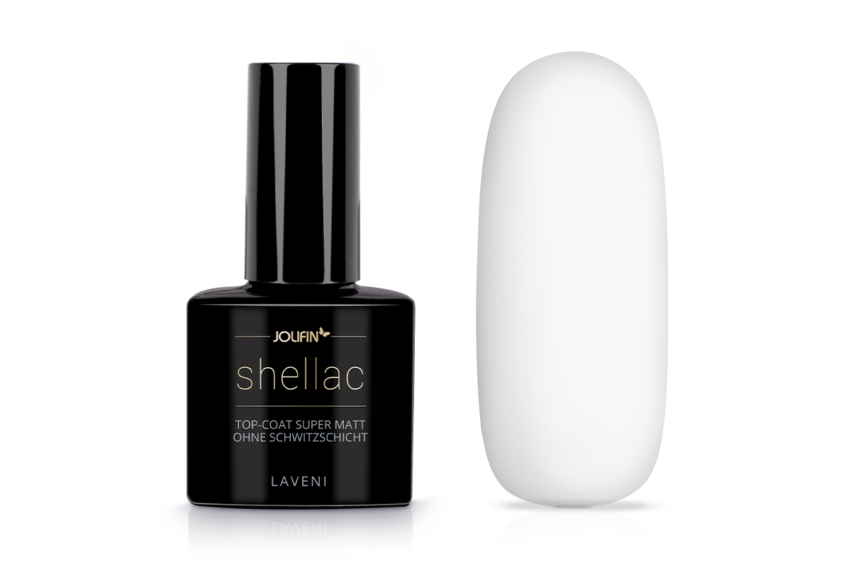 Jolifin LAVENI Shellac - Top-Coat super matt ohne Schwitzsch